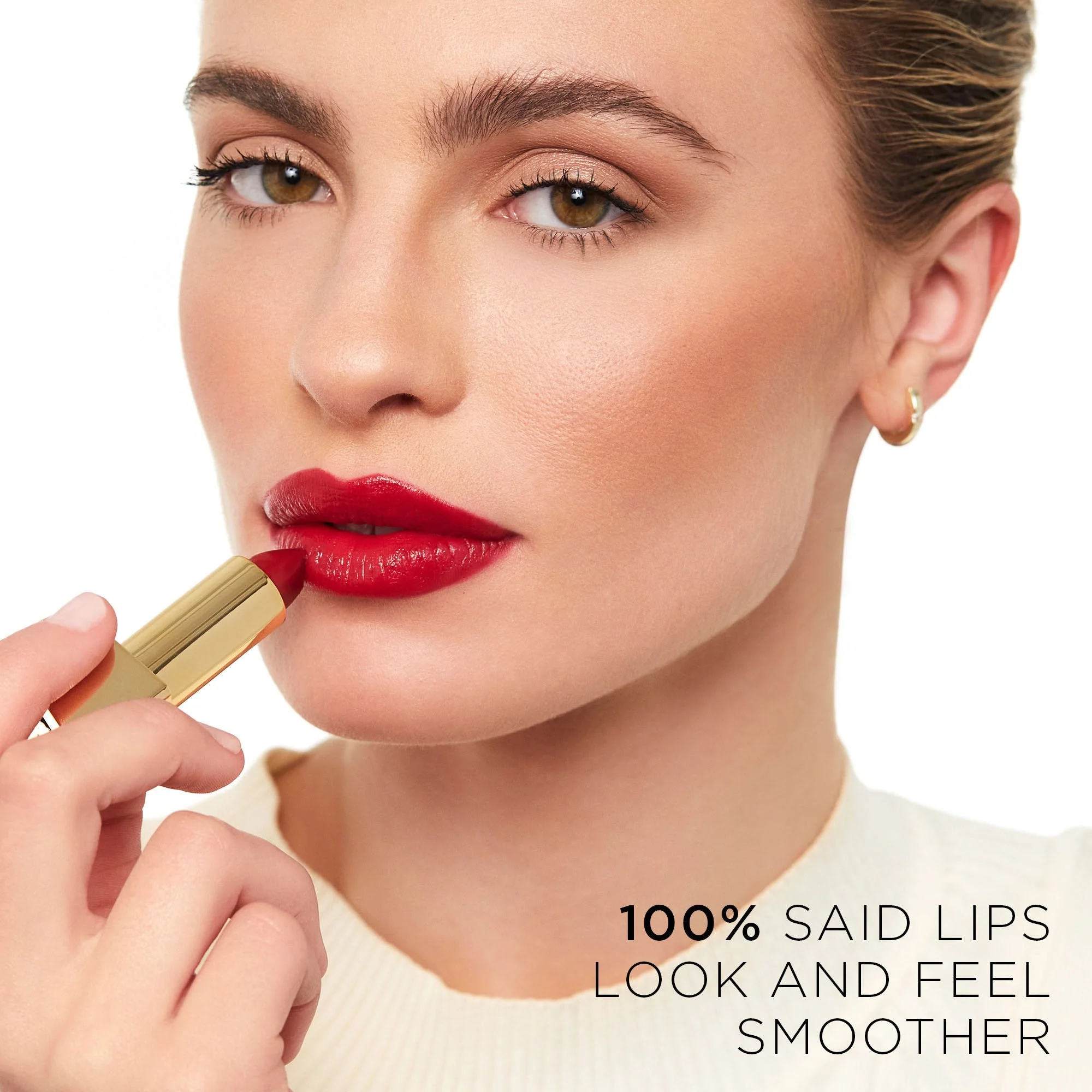 Unlocked Satin Crème Lipstick Red 0 - Image 4