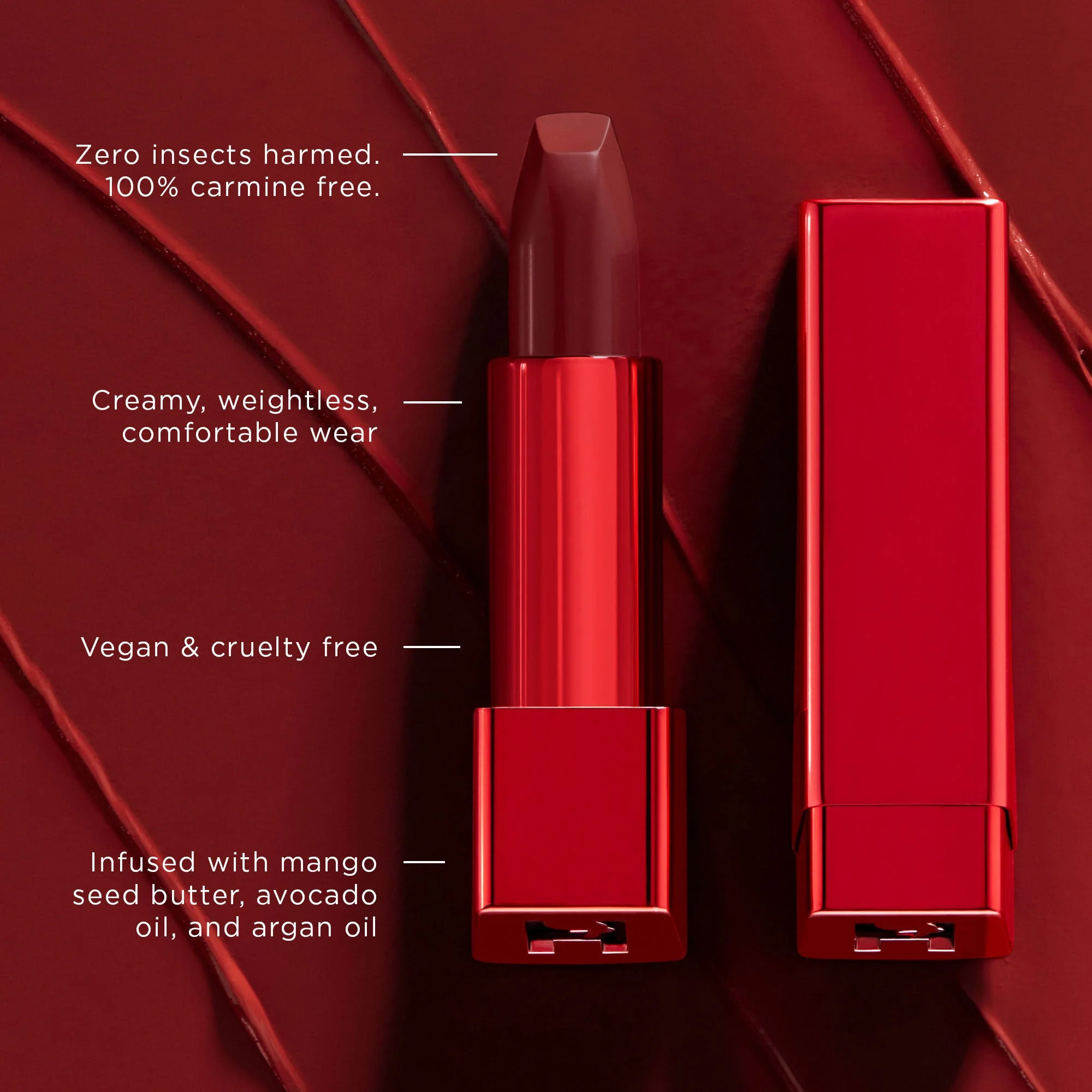 Unlocked Satin Crème Lipstick Red 0 - Image 5