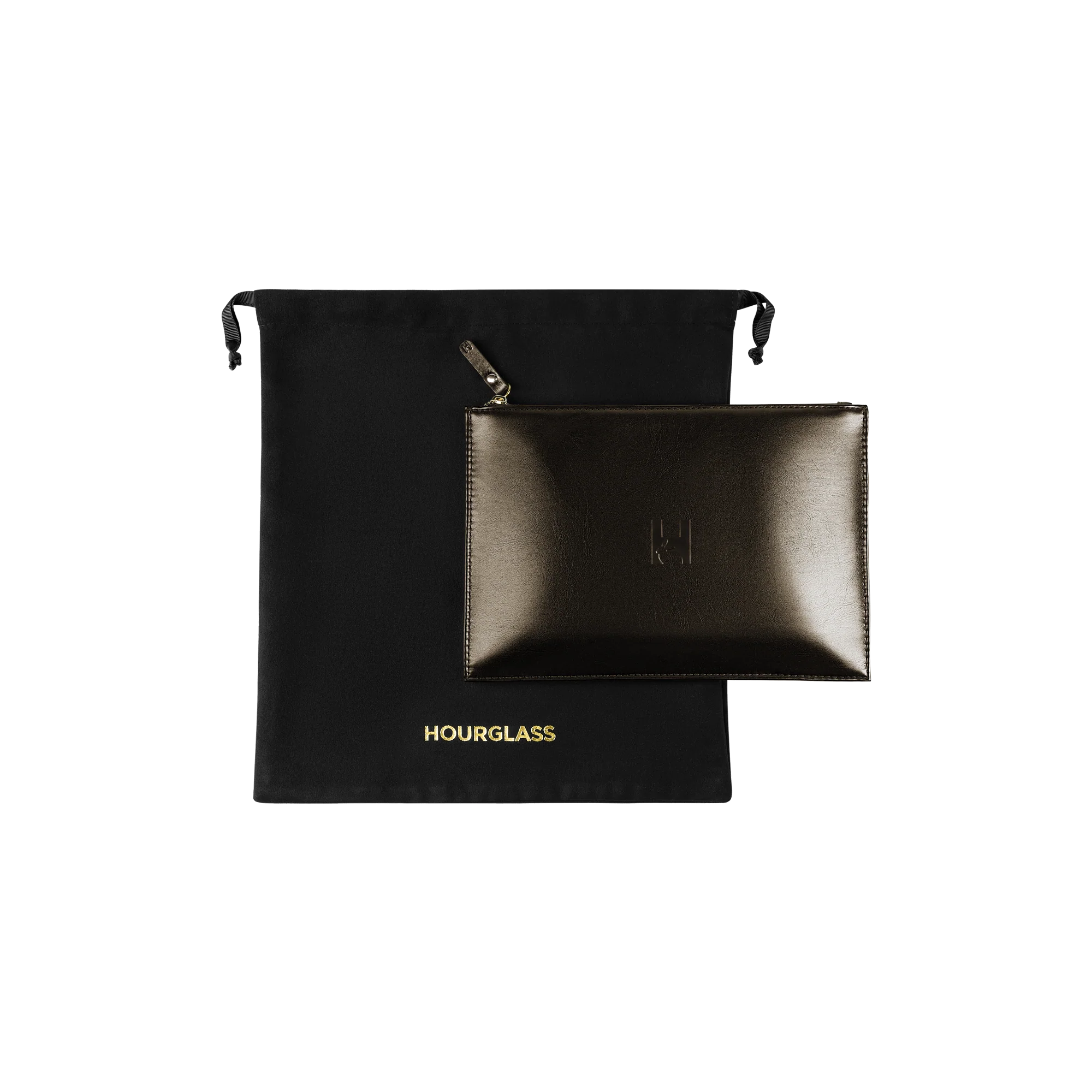 Vegan Leather Makeup Clutch - Bronze - Image 2